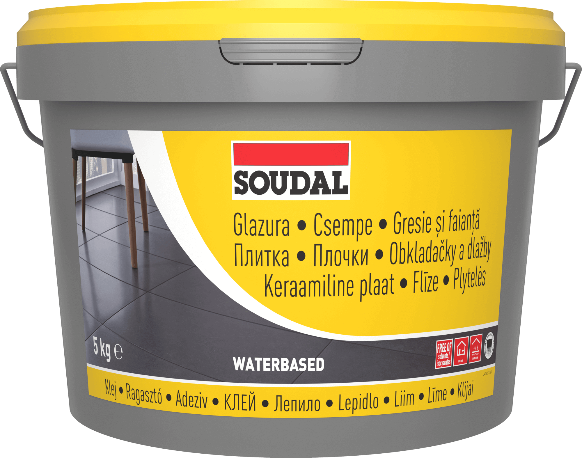 Суперклей для плитки 24A SOUDAL 5кг синтетична смола