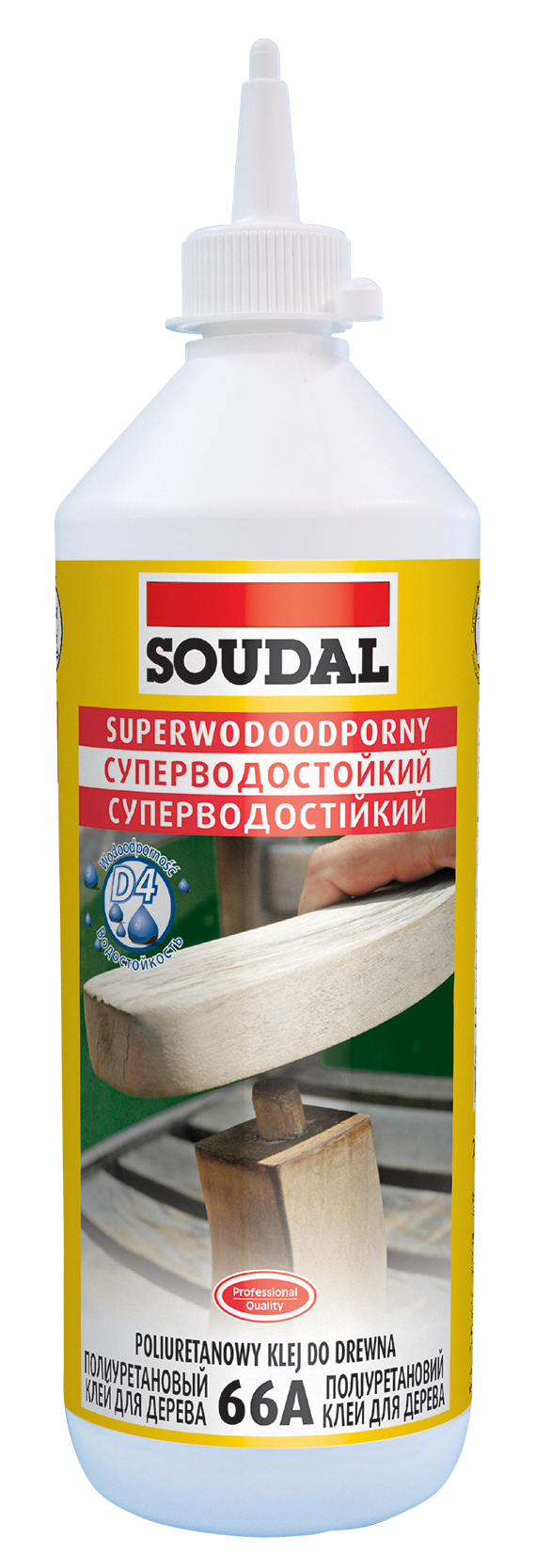 Клеи для древесины полиуретановые водостойкие 66A SOUDAL