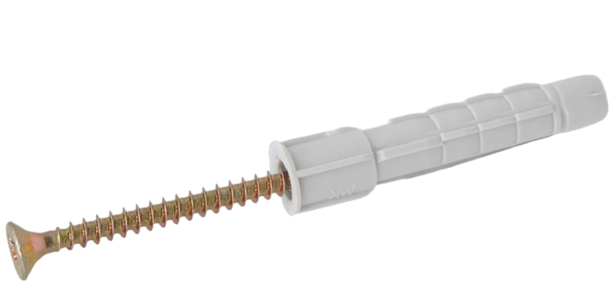 Дюбель 6х35 універсальний з шурупом 3,5х45 KW нейлон "Wkret-Met"