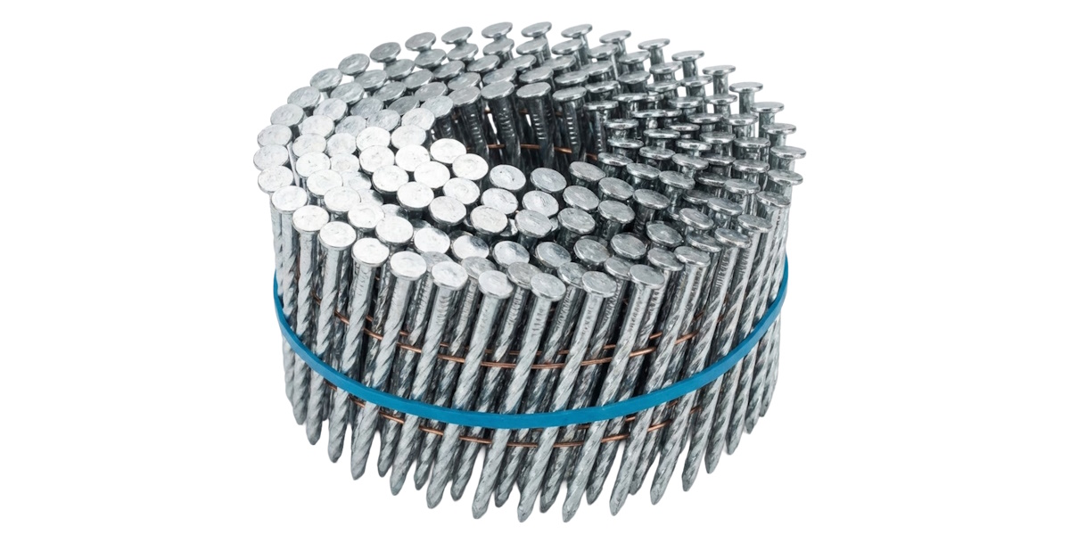 Цвяхи нагвинтовані в бобіні