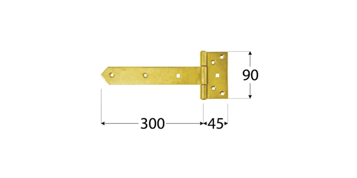 Завіса 300х45х90х3мм ZB DOMAX
