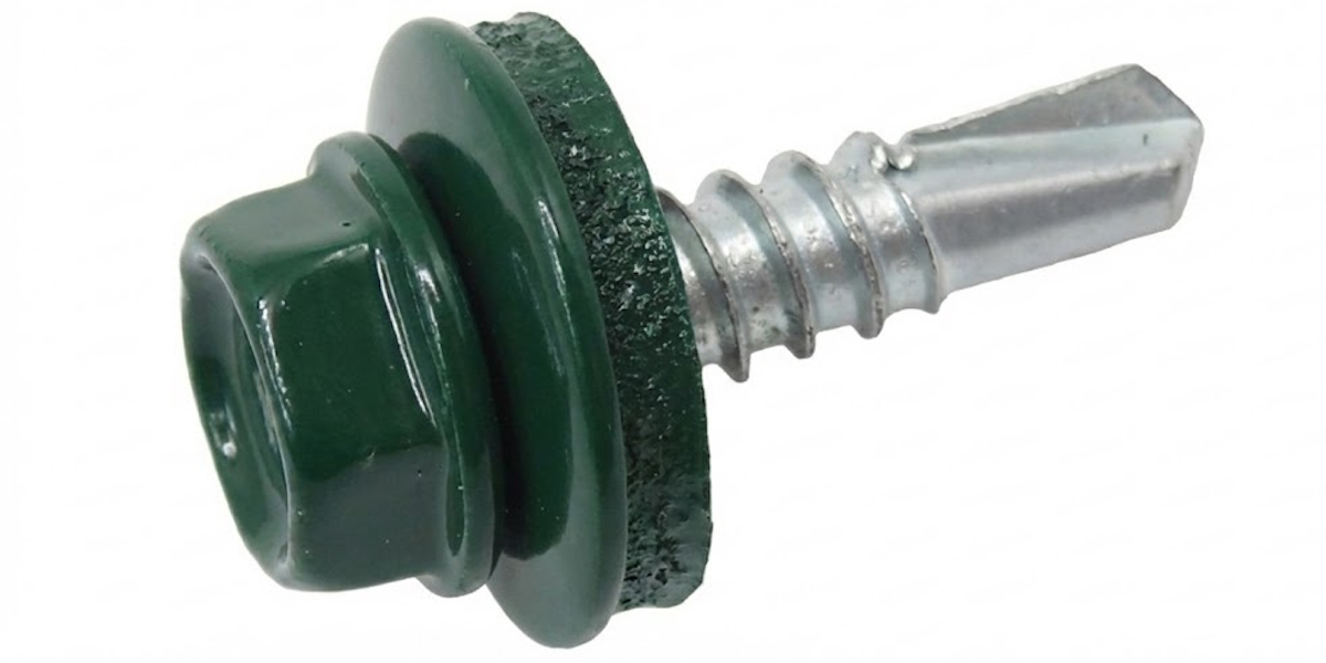 Саморіз 4,8х19 для профнастилу з свердлом TEX-H RAL6005 М