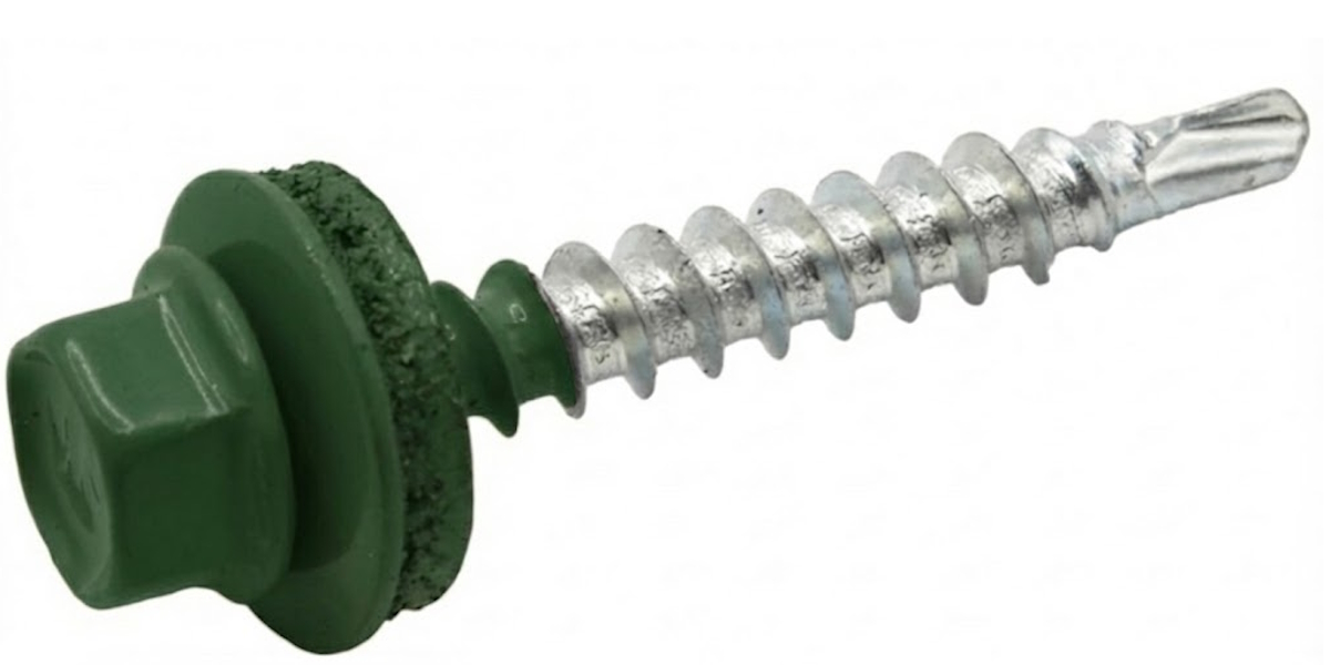 Саморіз 4,8х35 для покрівлі по дереву з свердлом WFD RAL6002 "Wkret-Met"