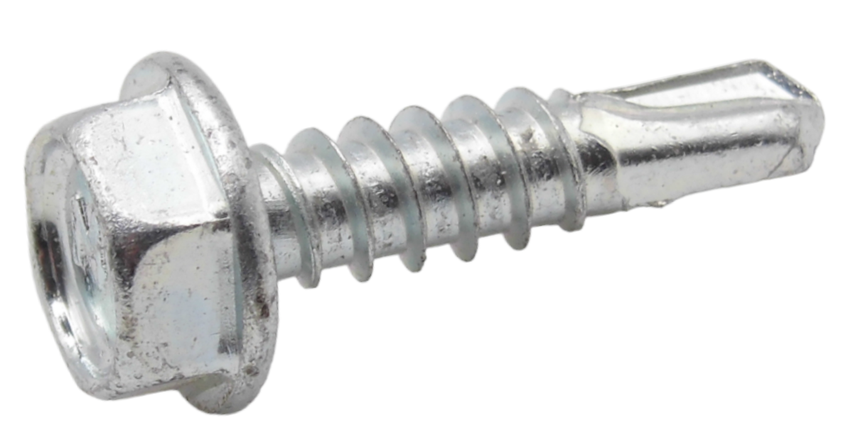 DIN 7504 цинк Саморізи для металу з шестигранною головкою та свердлом (Stitcher) М