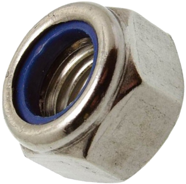 DIN 985 А2 Гайки самостопорные низкие с нейлоновым кольцом М