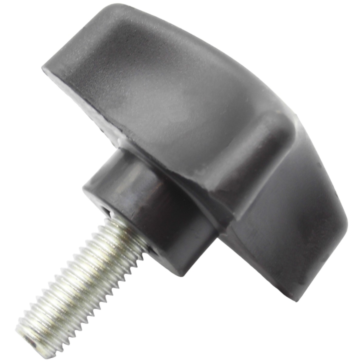 Ручка затискна М10х80, D50мм з болтом чорна Steelfix