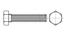 DIN 961 Болти з шестигранною головкою з дрібним кроком різьби