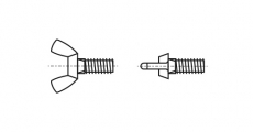 DIN 316 Гвинти з баранцевою головкою американська форма